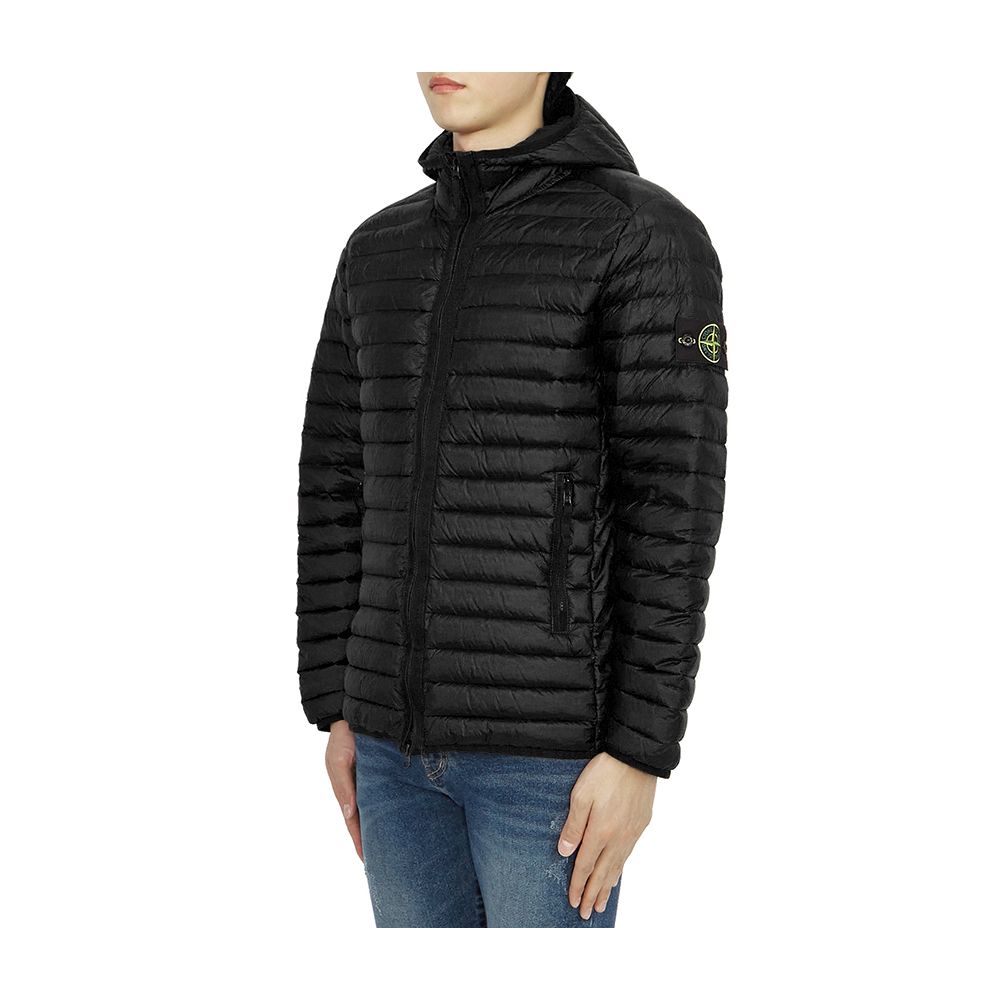 Stone Island Black Nylon Jacket for Elevated Outerwear