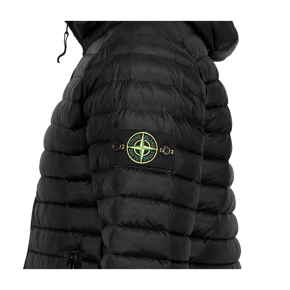 Stone Island Black Nylon Jacket for Elevated Outerwear