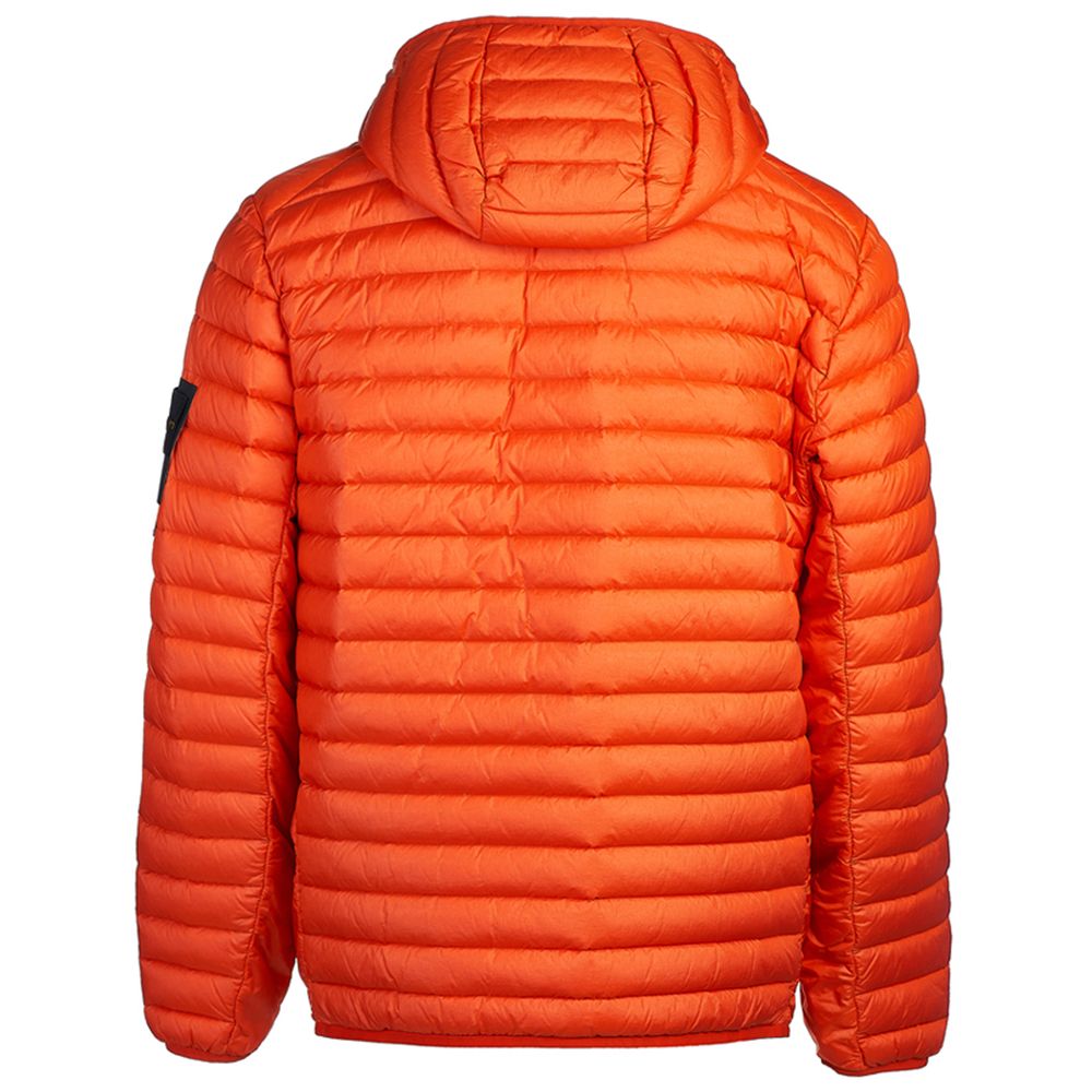 Stone Island Orange Nylon Jacket for Elevated Style