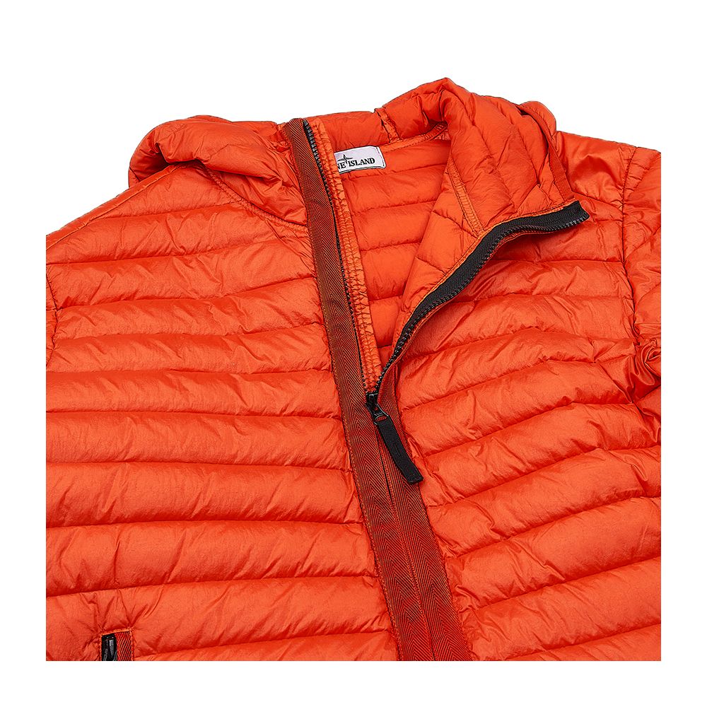 Stone Island Orange Nylon Jacket for Elevated Style