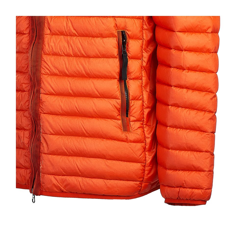 Stone Island Orange Nylon Jacket for Elevated Style