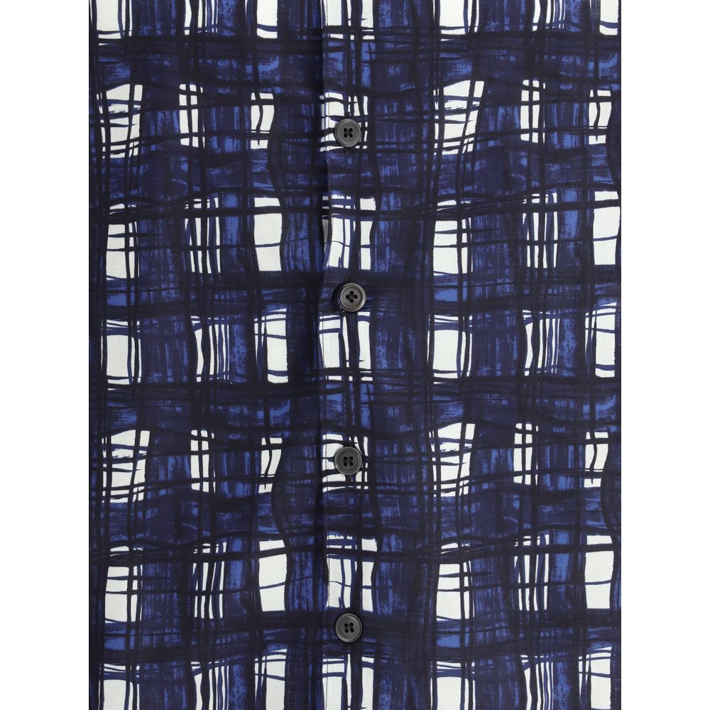 Prada Multicolour Cotton Madras Check Shirt