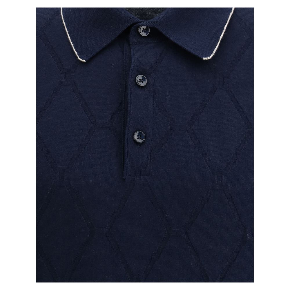 Svevo Red Cotton Knit Polo Shirt - Timeless Elegance Redefined