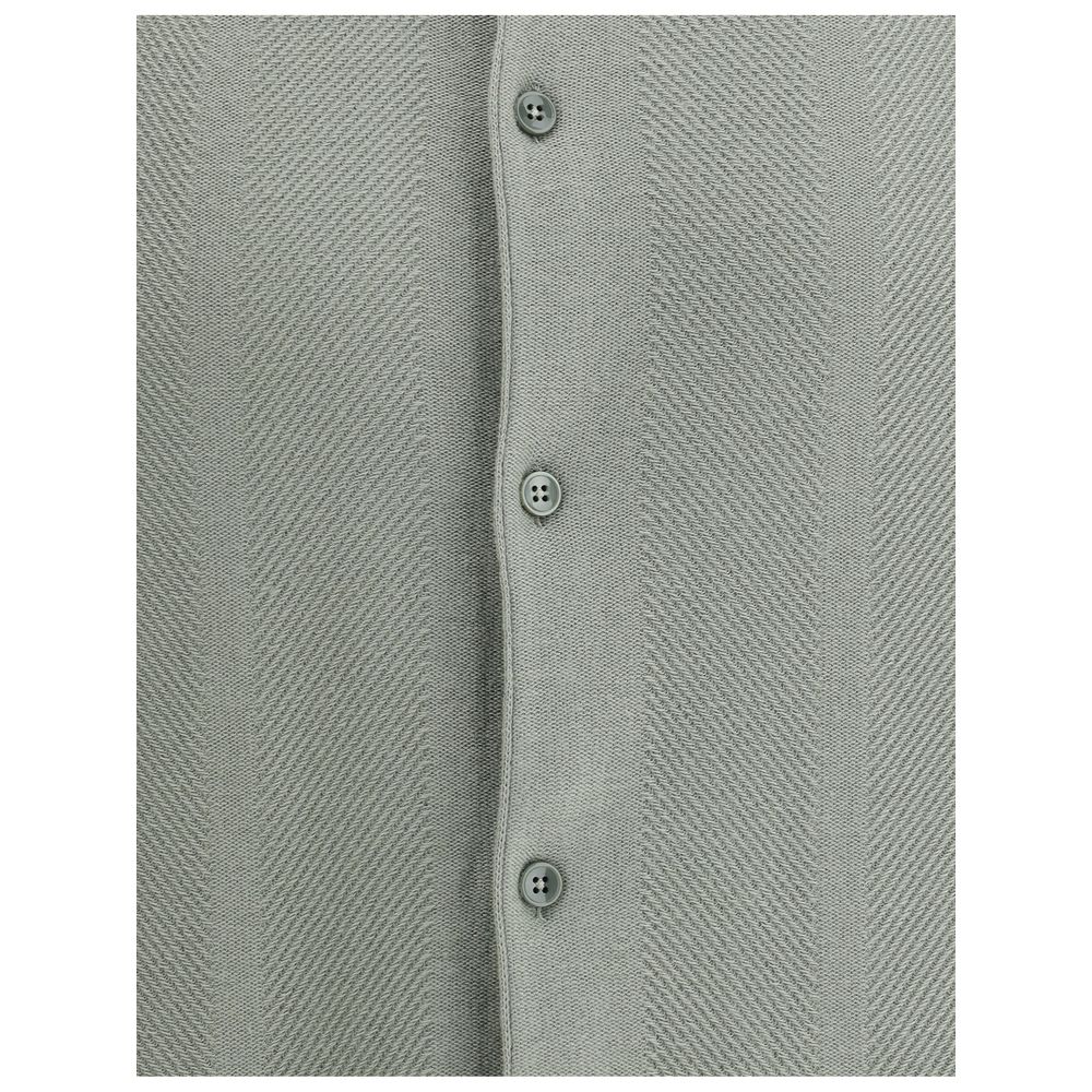 Svevo Navy Cotton Blend Short-Sleeve Knit Shirt