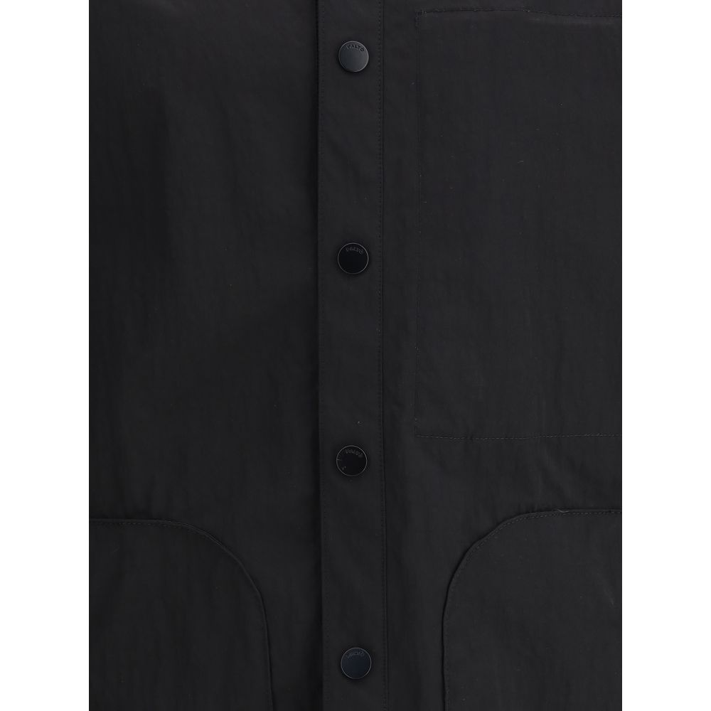 Paltò Navy Cotton Shirt Jacket for Timeless Elegance