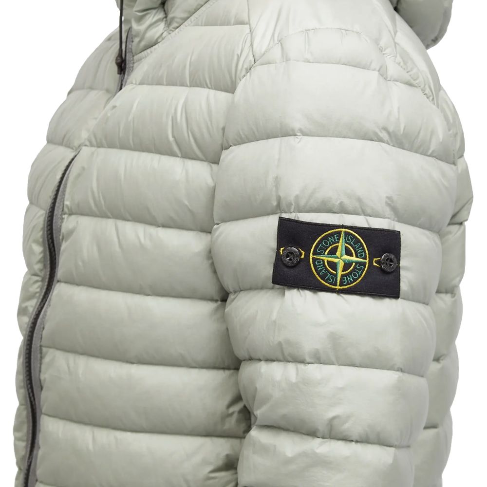 Stone Island Gray Nylon Jacket for Elevated Outerwear Style