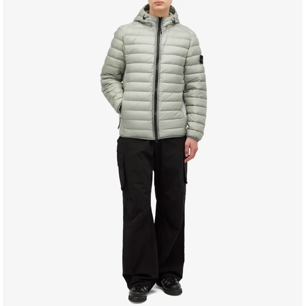 Stone Island Gray Nylon Jacket for Elevated Outerwear Style