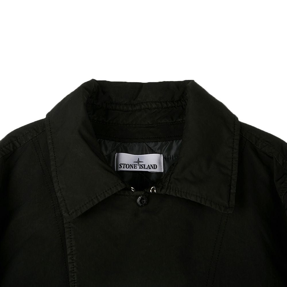 Stone Island Black Cotton Jacket: Urban Sophistication Redefined