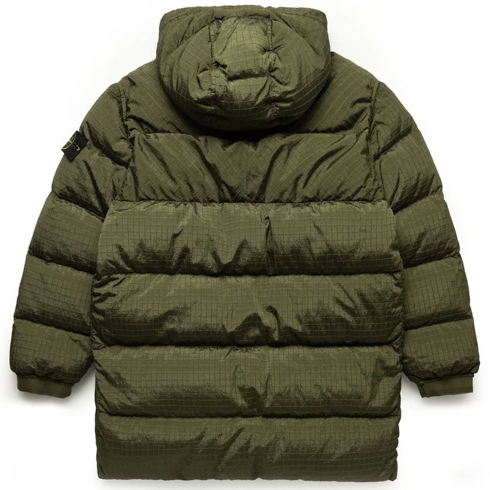 Stone Island Green Nylon Jacket for Elevated Style