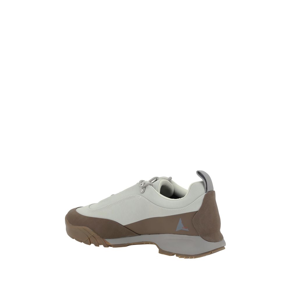 ROA White Leather Cingino Sneakers: Effortless Elegance for Every Occasion