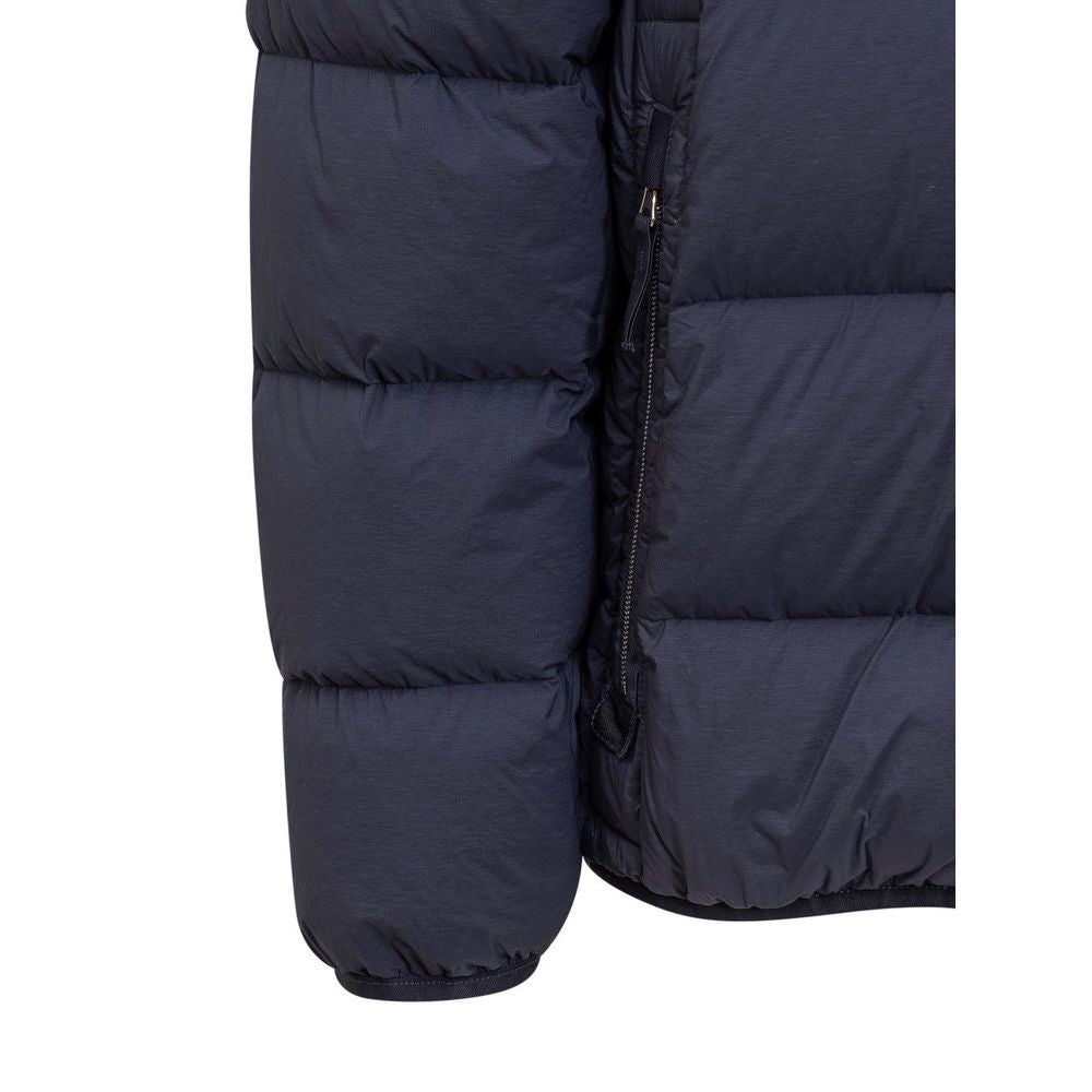 Stone Island Blue Nylon Jacket for Elevated Outerwear Style