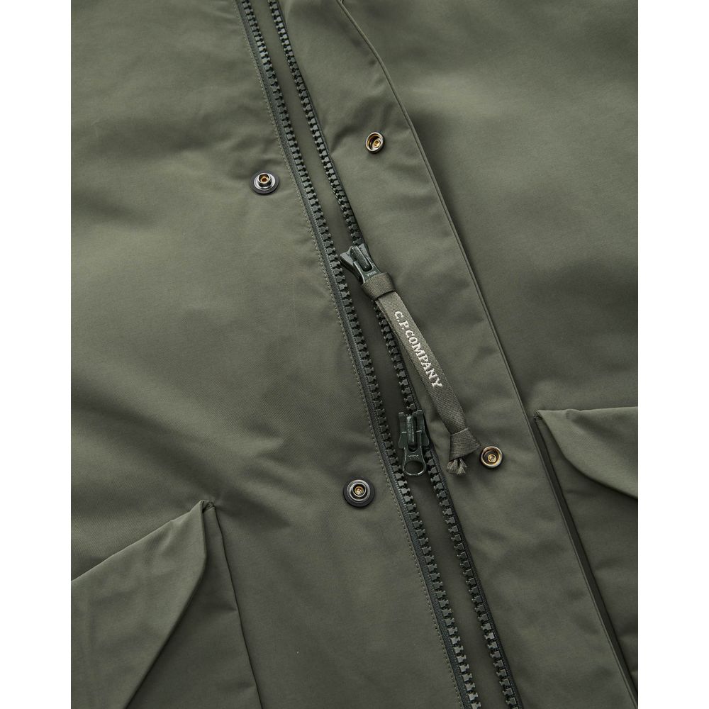 C.P. Company Green Nylon Jacket with Luxe Insulation