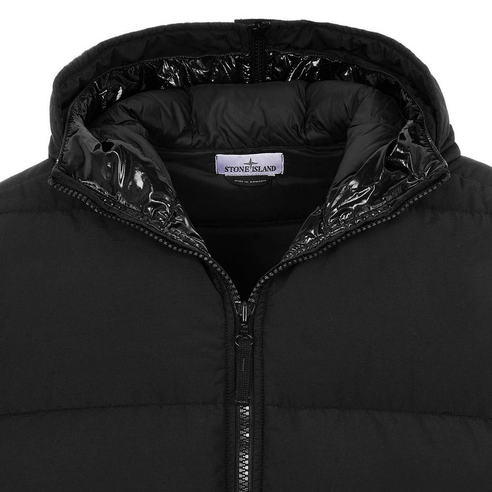 Stone Island Black Nylon Jacket for Elevated Outerwear