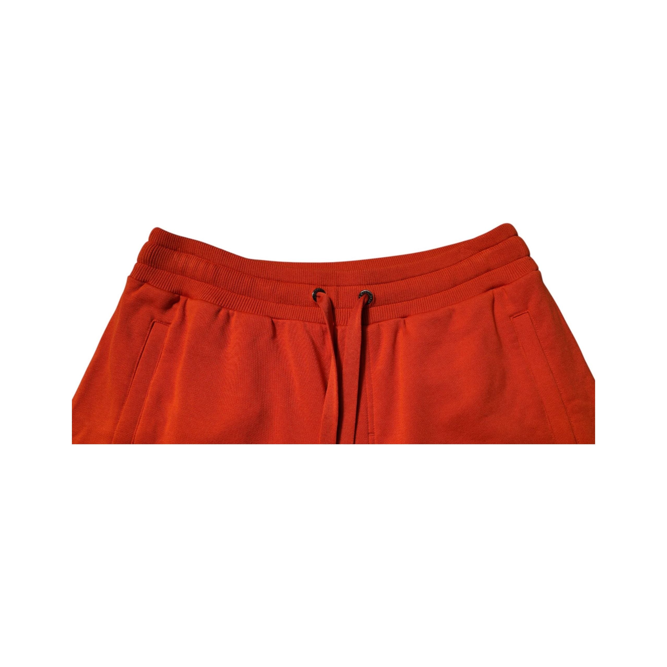 Dolce & Gabbana Red Cotton Blend Mid Waist Bermuda Shorts