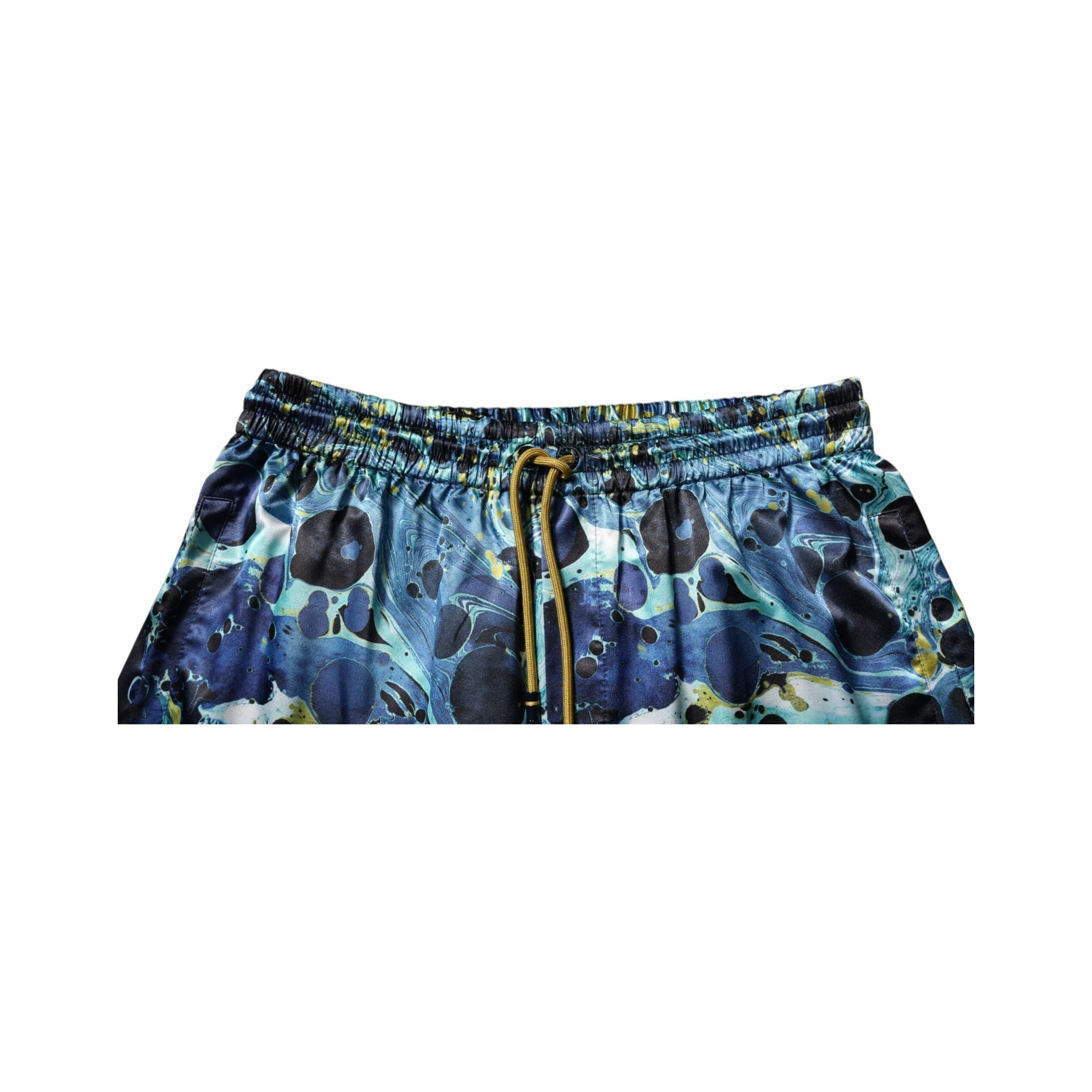 Dolce & Gabbana Multicolor Silk Blend Jogger Sweatpants