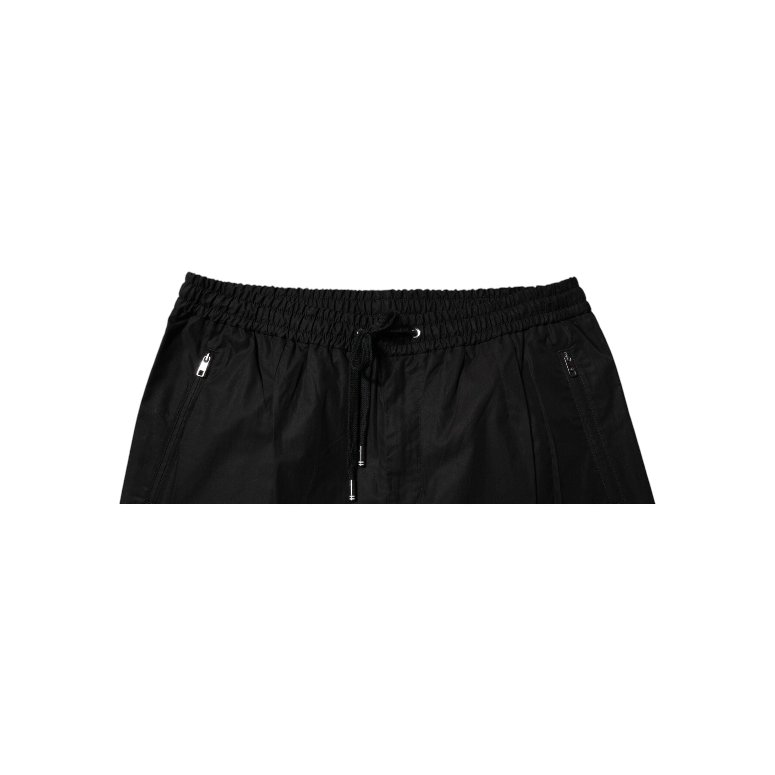 Dolce & Gabbana Black Cotton Jogger Sweatpants Pants