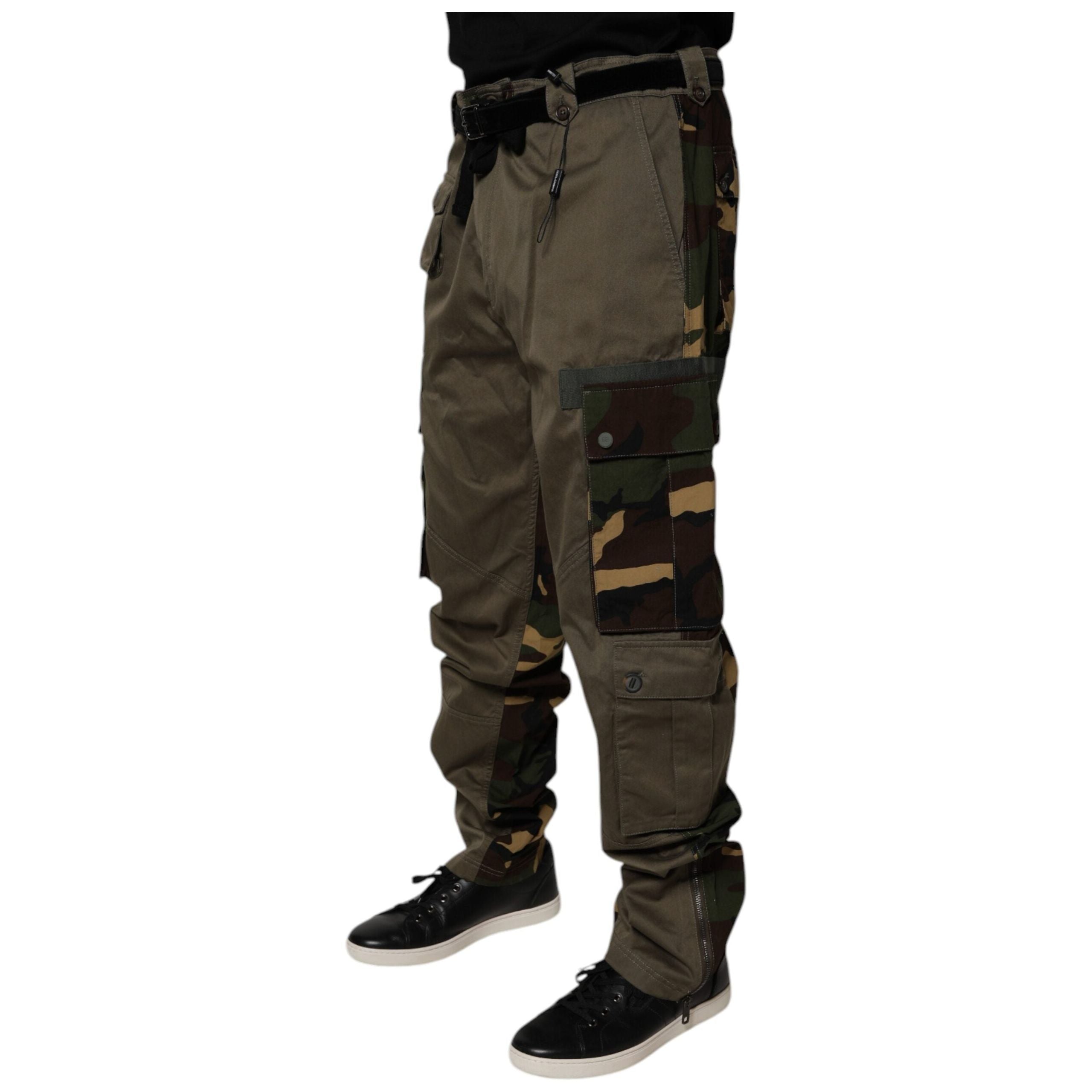 Dolce & Gabbana Multicolor Cotton Cargo Pants