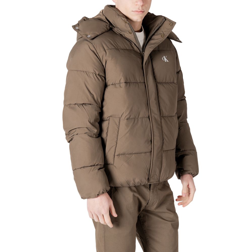 Calvin Klein Jeans Gray Cotton Jacket - Contemporary Luxury Style