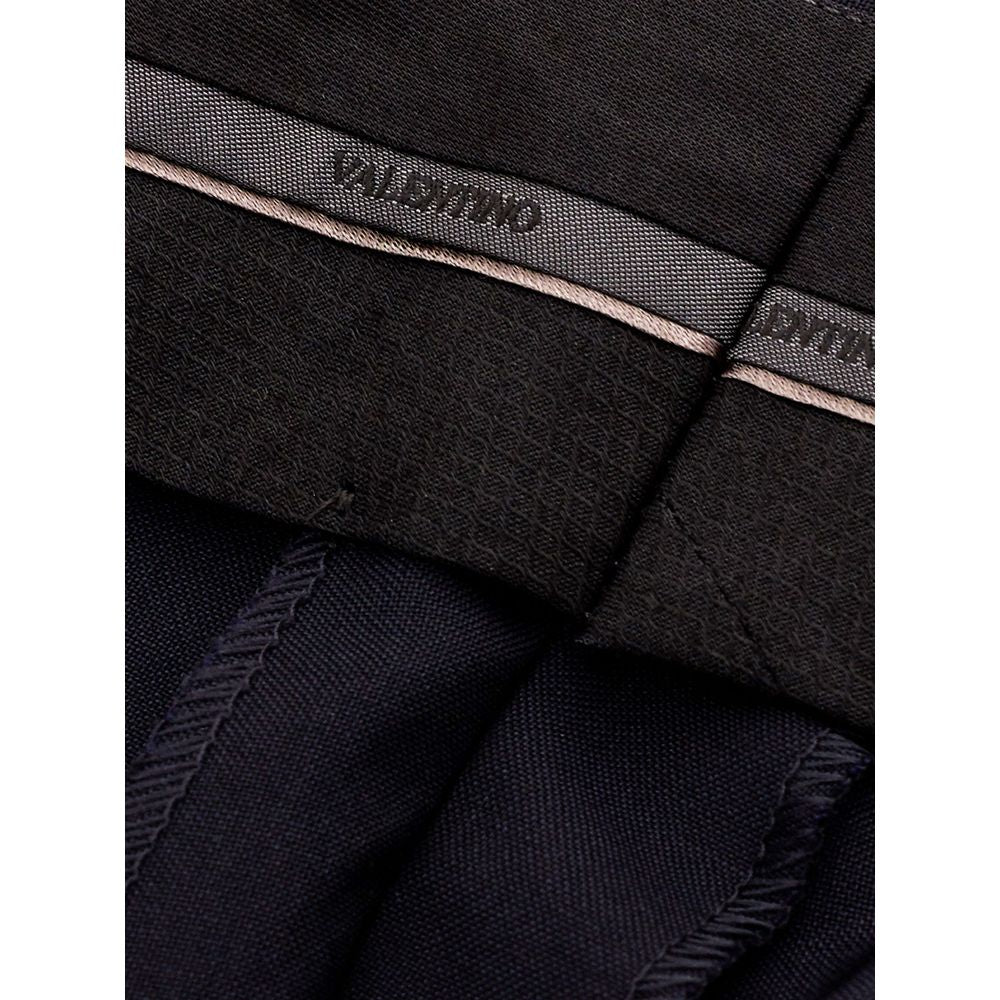 Valentino Black Wool Jeans & Pant for Timeless Elegance