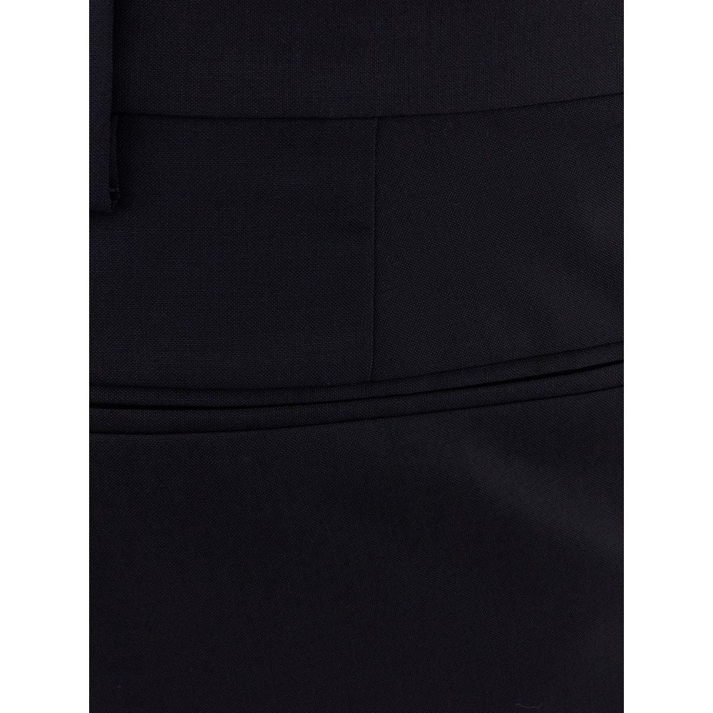 Valentino Black Wool Jeans & Pant for Timeless Elegance