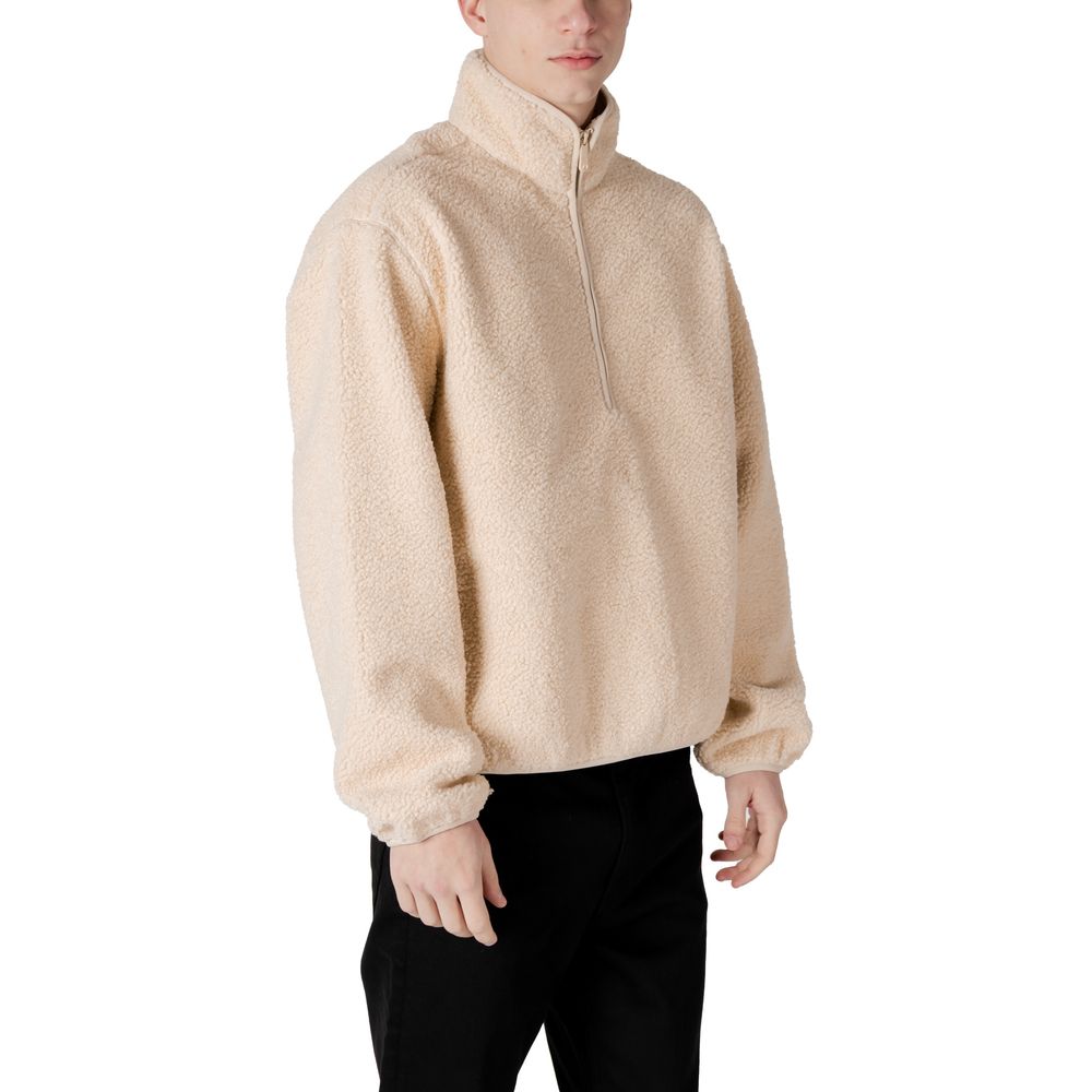 Calvin Klein Jeans Cream Cotton Jacket for Elevated Style