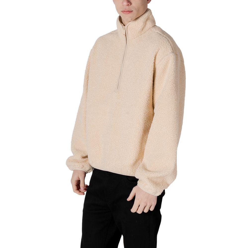 Calvin Klein Jeans Cream Cotton Jacket for Elevated Style