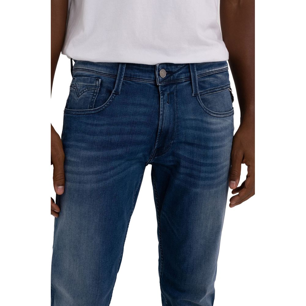 Replay Blue Cotton Jeans & Pant for Effortless Elegance
