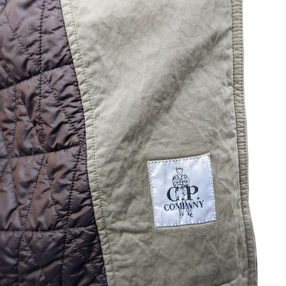 C.P. Company Army Green Cotton Jacket in Luxe Minimal Design