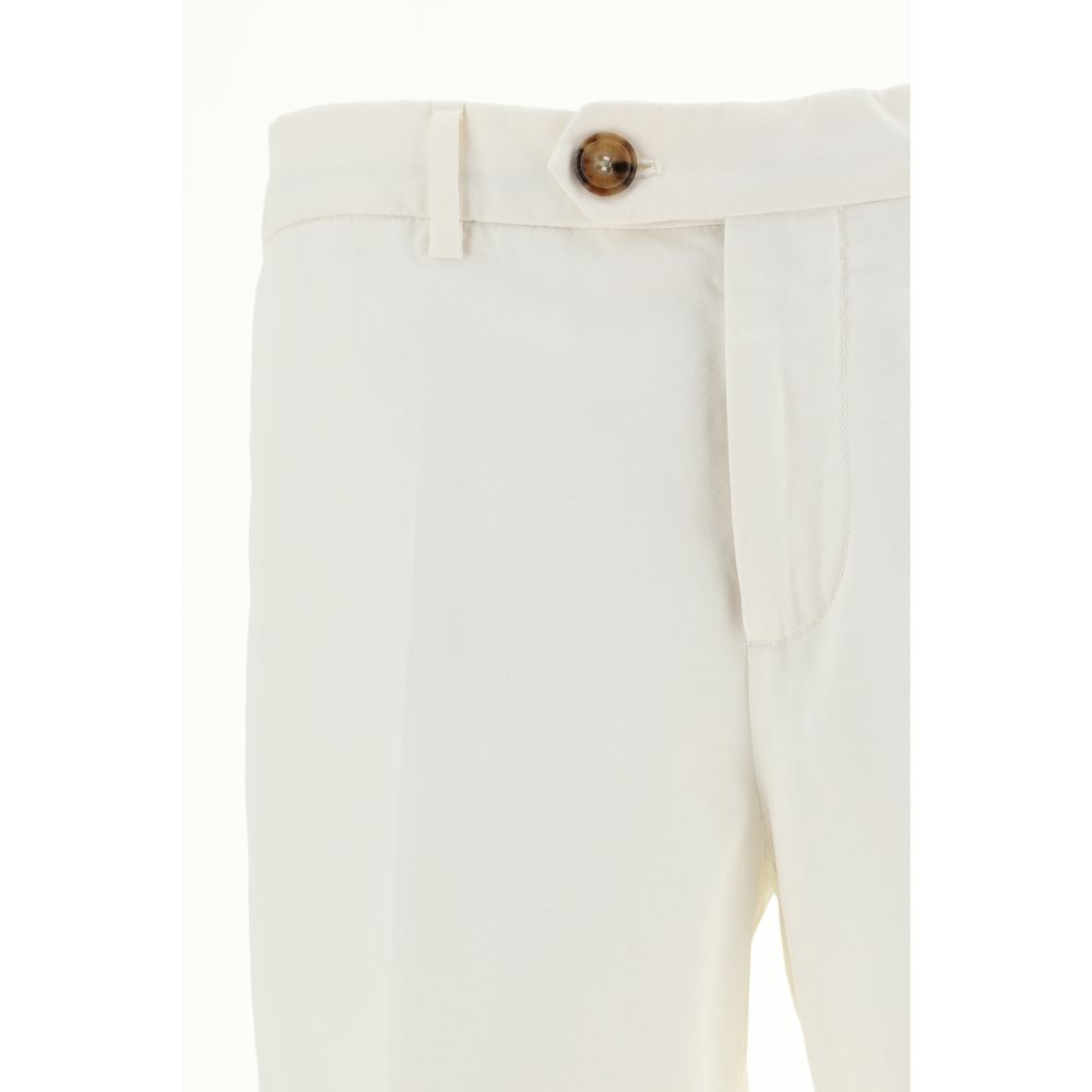 Brunello Cucinelli Grey Cotton Dyed Pants for Elevated Everyday Style