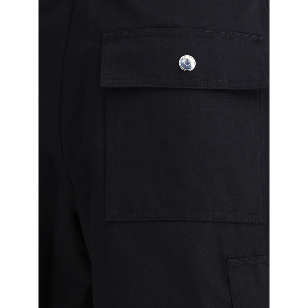 Jacquemus Beige Cotton Twill Cargo Shorts for Elevated Summer Style