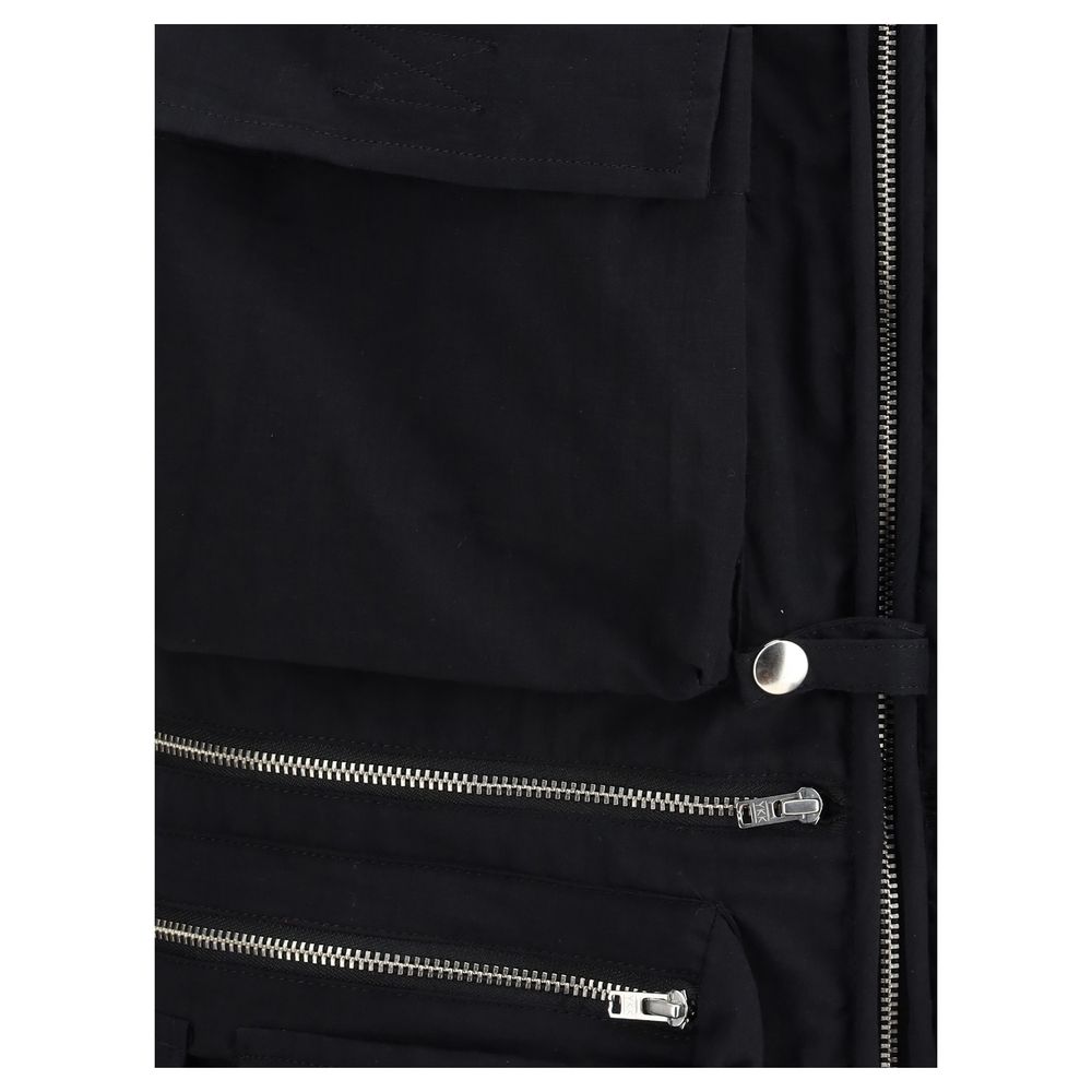 Magliano Black Cotton Supercarg Vest: Elevated Utility Meets Luxury