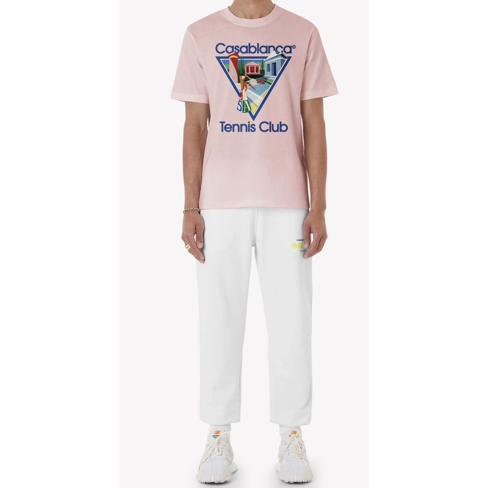 Casablanca Pink Cotton T-Shirt - Effortless Luxury Essential