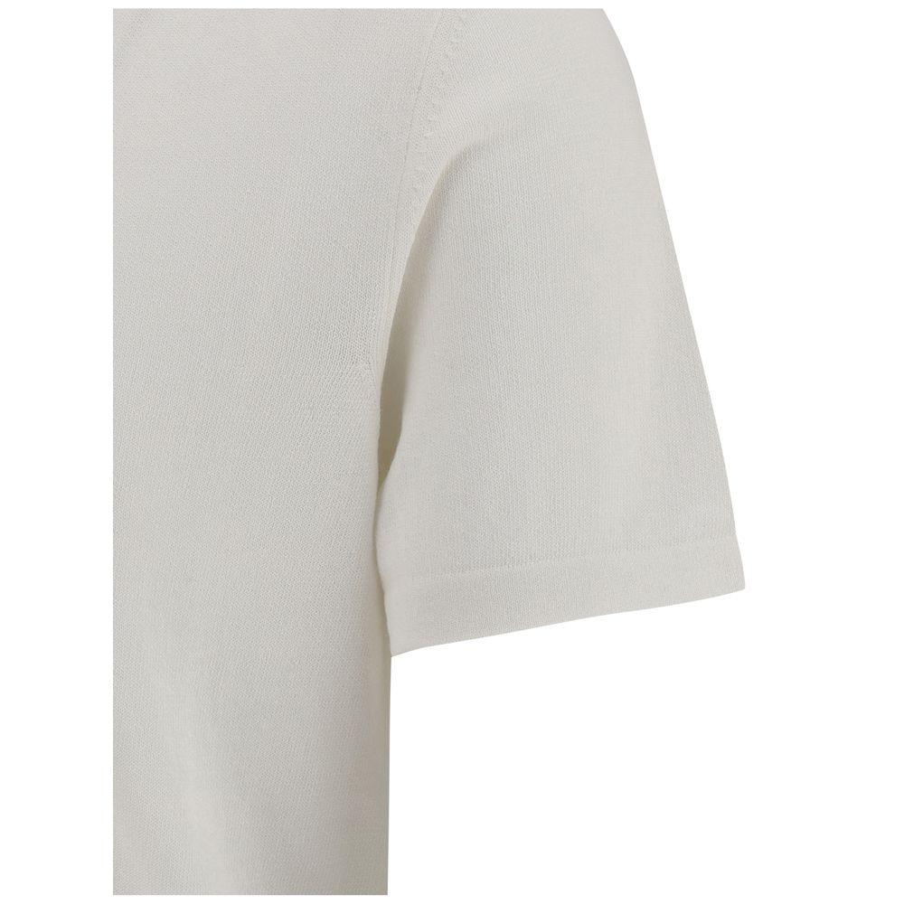 Brooksfield Red Cotton Knit Polo Shirt - Timeless Elegance Redefined