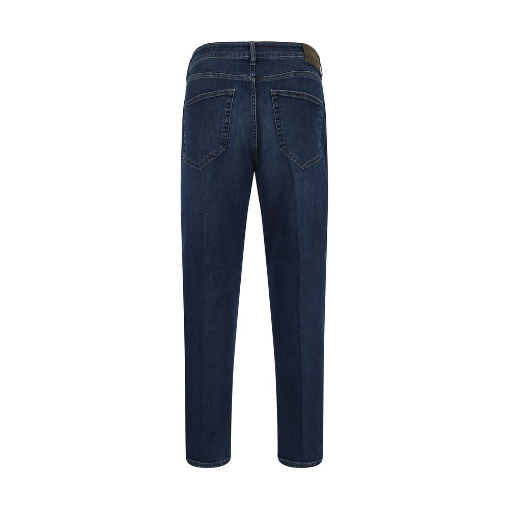 PT Torino Dark Blue Cotton Jeans - Timeless Luxury and Effortless Style