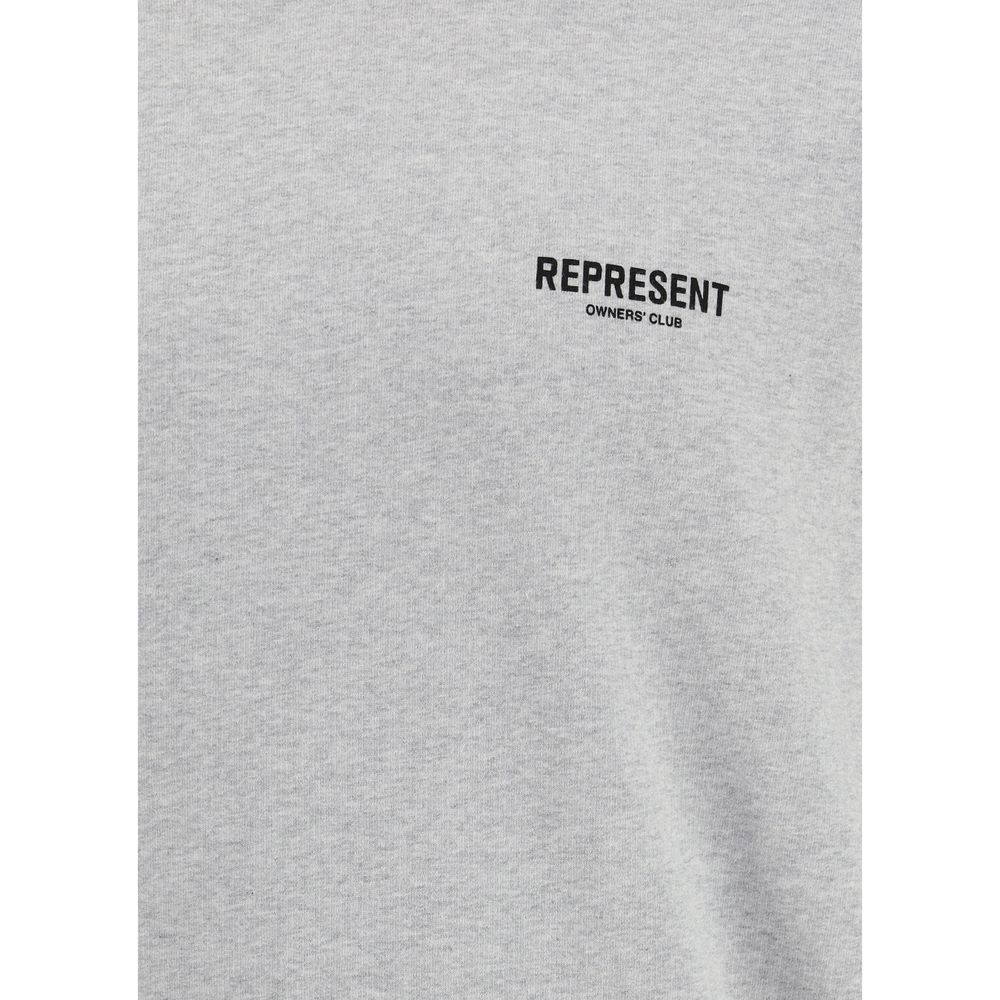 Represent Grey Cotton Hoodie – Elevated Streetwear Essential