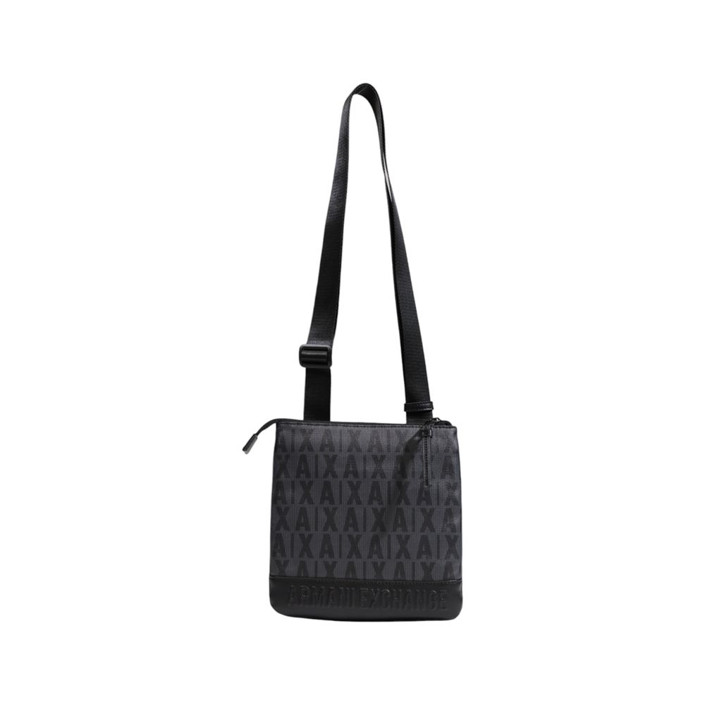 Armani Exchange Black Polythene Messenger Bag Elegant Design