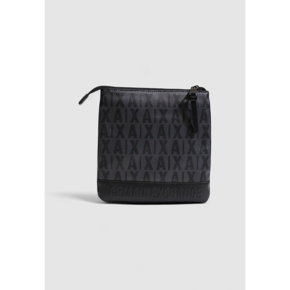Armani Exchange Black Polythene Messenger Bag Elegant Design