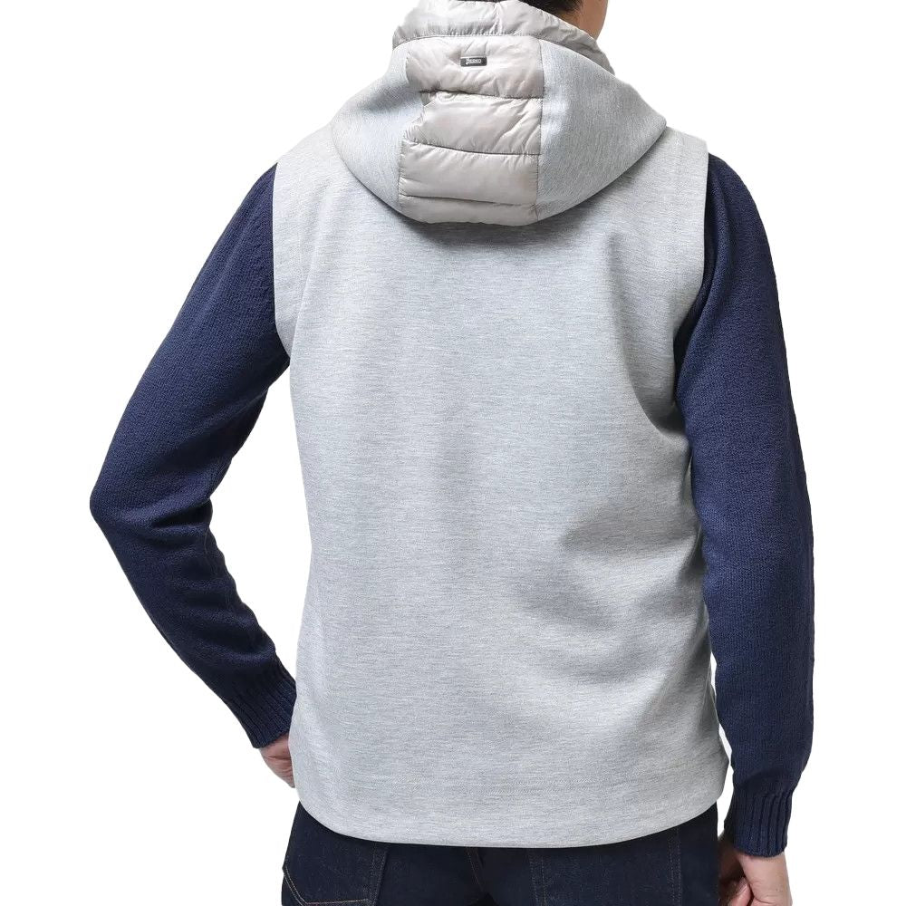 Herno Gray Nylon Vest for Effortless Sophistication
