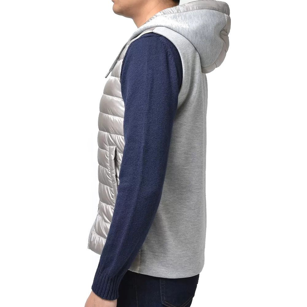 Herno Gray Nylon Vest for Effortless Sophistication