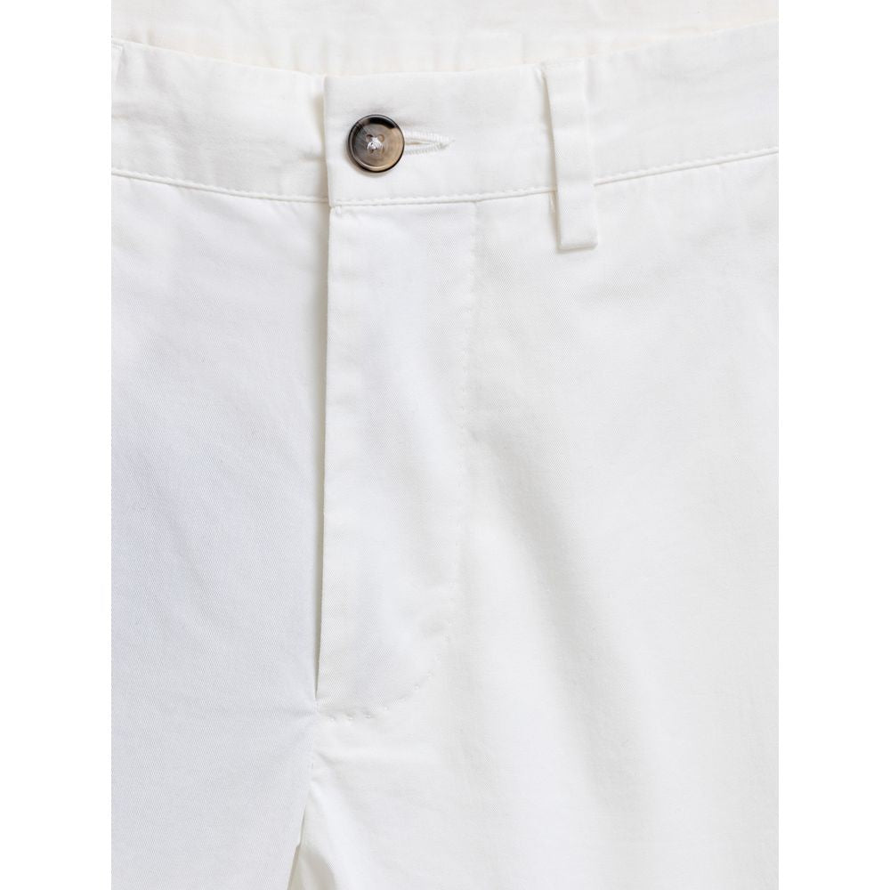 Dolce & Gabbana White Cotton Shorts for Elegant Summer Style