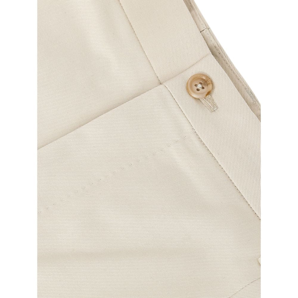 Dolce & Gabbana Beige Cotton Shorts for Effortless Elegance