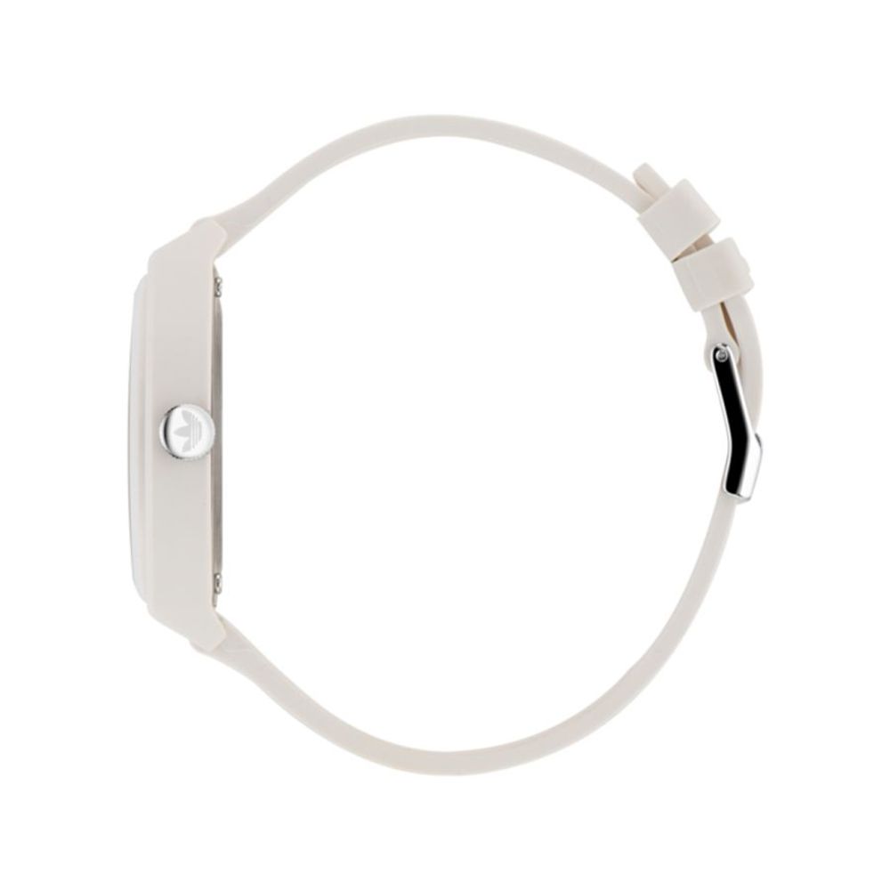 Adidas White Silicone Watch - Elegant Minimalist Timepiece