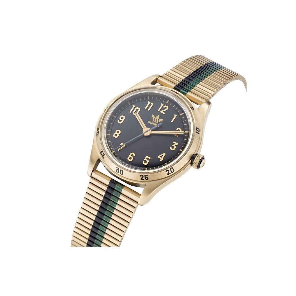 Adidas Gold Stainless Steel Watch with Elegant Design