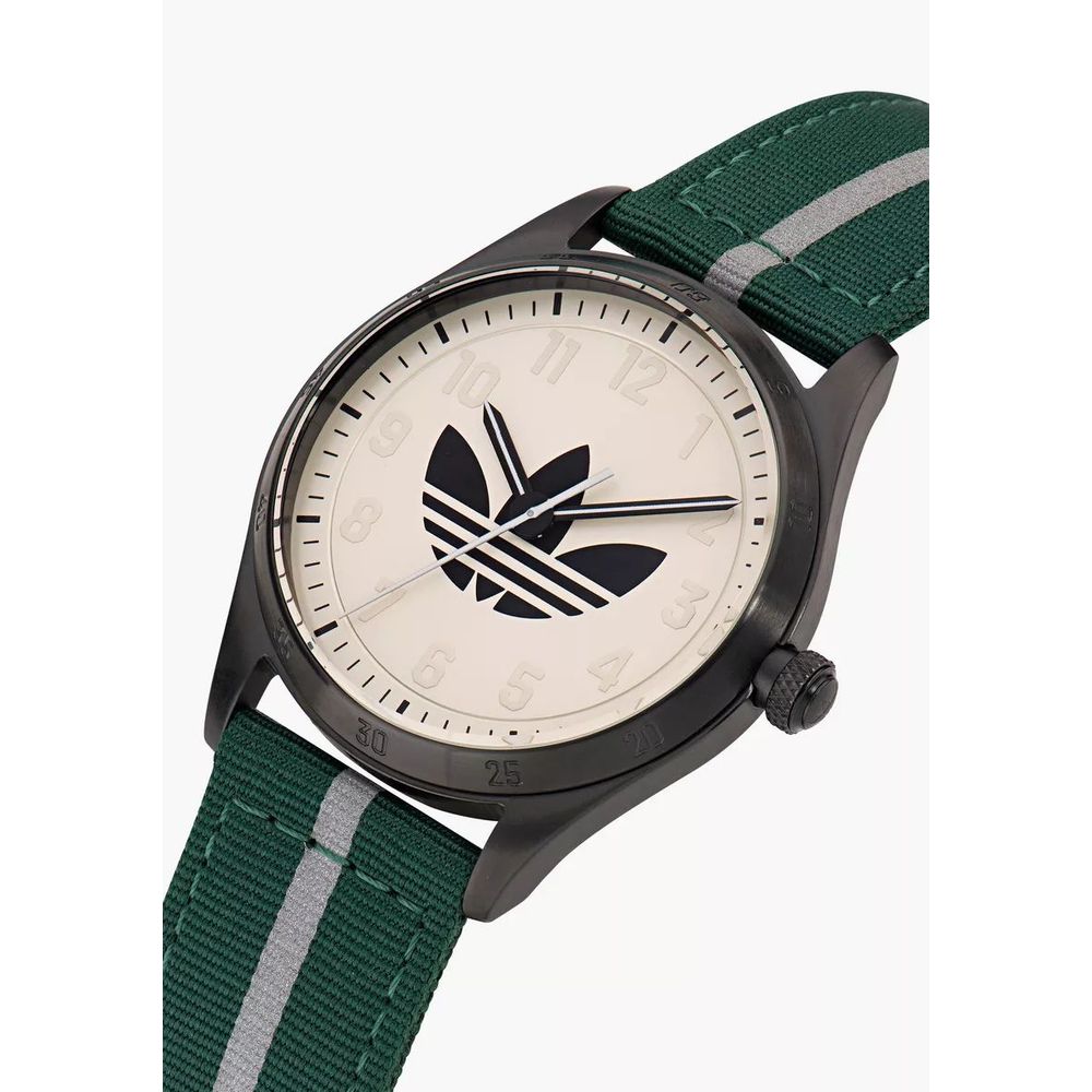 Adidas Green Fabric Watch - Sophisticated Sporty Elegance
