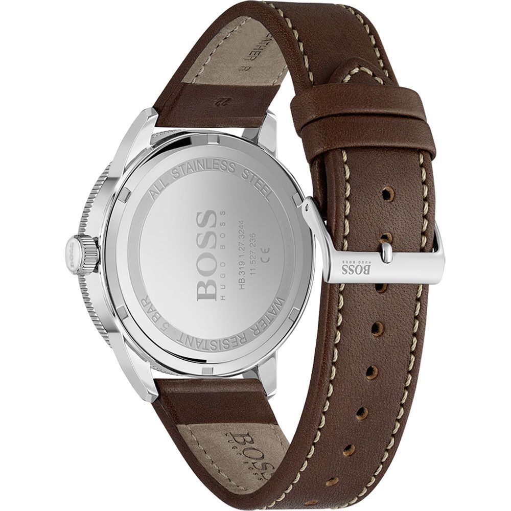 Hugo Boss Brown Leather Watch for Timeless Elegance