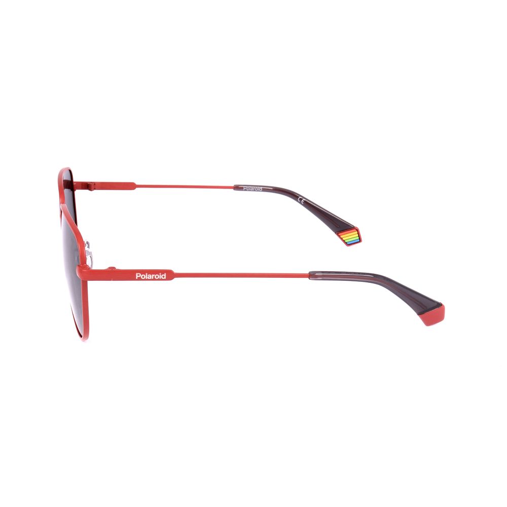 Polaroid Orange Stainless Steel Sunglasses for Effortless Elegance