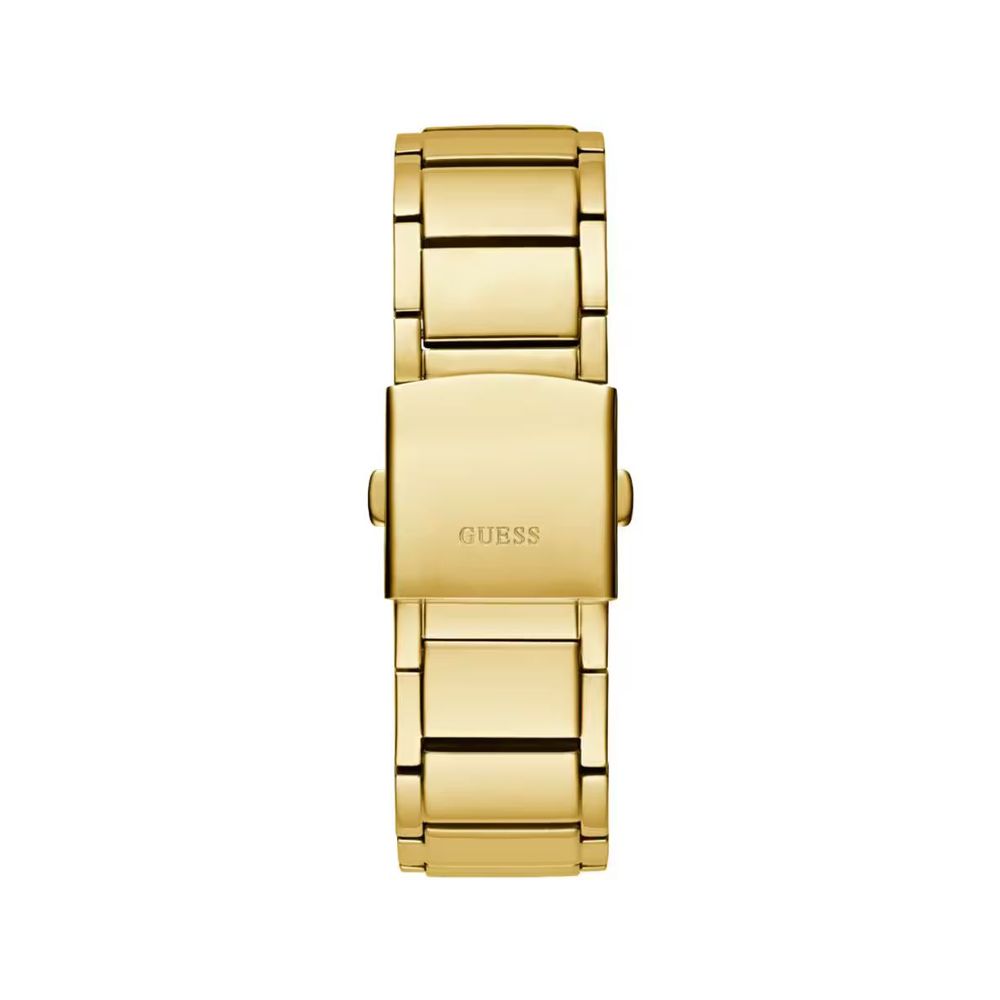 Guess Gold Stainless Steel Watch with Striking Green Dial