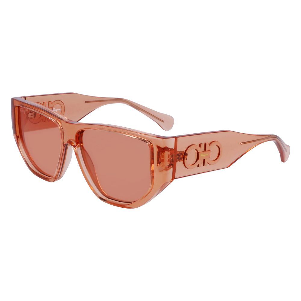 Ferragamo Orange Injected Sunglasses for Elevated Style