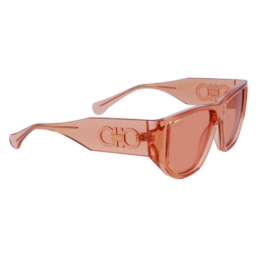 Ferragamo Orange Injected Sunglasses for Elevated Style
