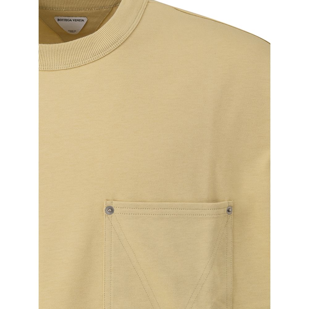 Bottega Veneta Beige Cotton T-Shirt for Effortless Elegance